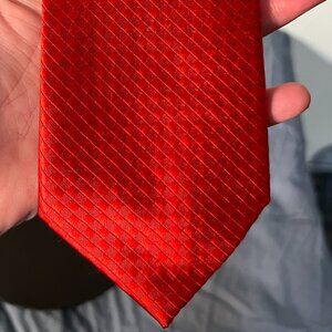 VTG Pierre Cardin Shine Red Silk Tie